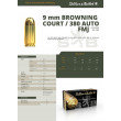 9mm Browning Court 380 Auto 6grs x 50 - Sellier Bellot