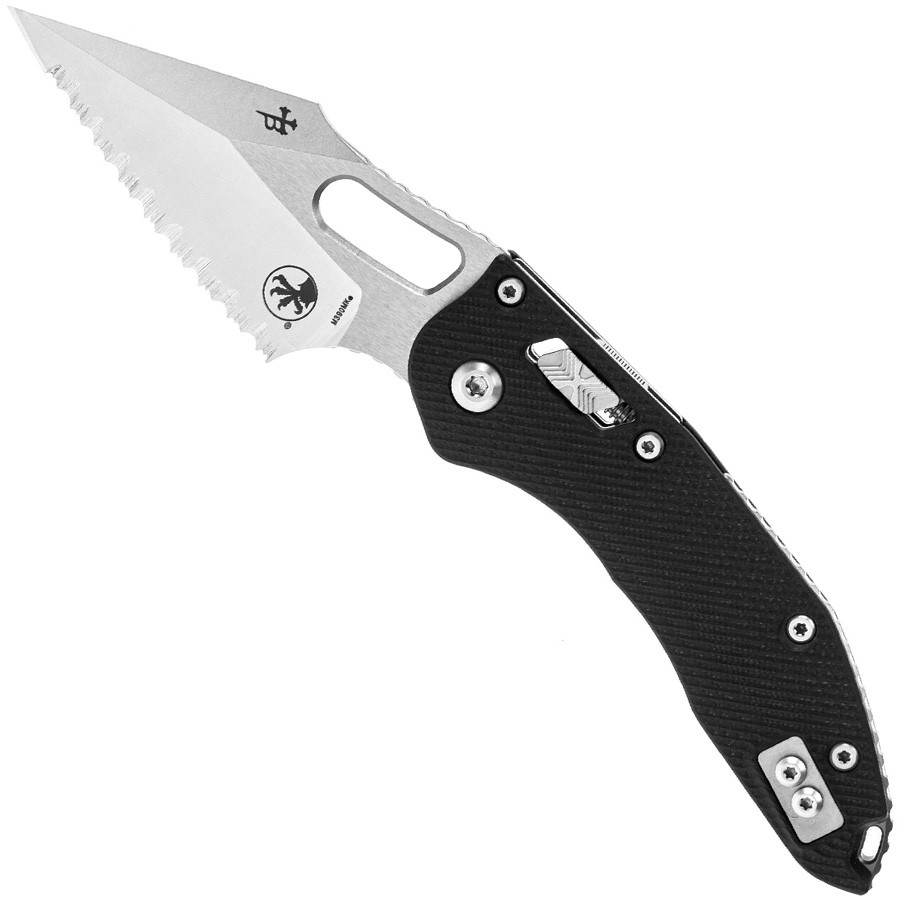 Stitch RAM-LOK S/E G10 Black Stonewash Full Serrated - Microtech