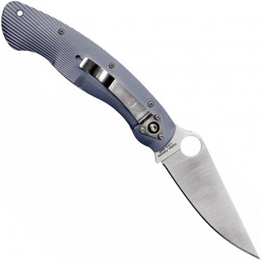 Military - Ti-Mil Fluted Blue - C36TIFP - Spyderco