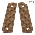 Plaquettes pour 1911 (Full Size) - Frag Military Brown - VZ Grips