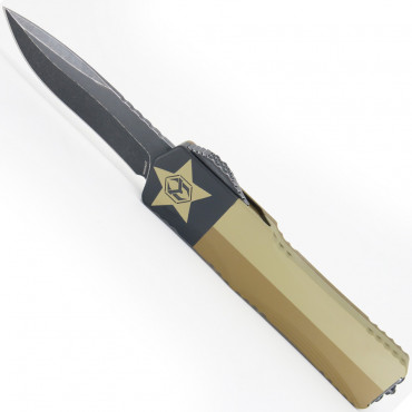 Colossus Recurve Battle Black Lone Star Flag - Heretic Knives
