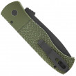 CQC7 Auto "Battle Worm" Tanto Green Jigged Textured - Emerson Design E7T15-BW - PRO-TECH