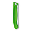 Couteau D'office Pliant Vert Denté Swiss Classic - Victorinox