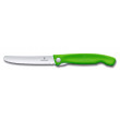 Couteau D'office Pliant Vert Denté Swiss Classic - Victorinox