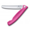 Couteau D'office Pliant Rose Denté Swiss Classic - Victorinox