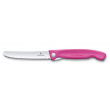 Couteau D'office Pliant Rose Denté Swiss Classic - Victorinox