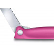 Couteau D'office Pliant Rose Denté Swiss Classic - Victorinox