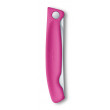 Couteau D'office Pliant Rose Denté Swiss Classic - Victorinox