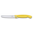 Couteau D'office Pliant Jaune Denté Swiss Classic - Victorinox