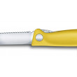 Couteau D'office Pliant Jaune Denté Swiss Classic - Victorinox