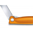 Couteau D'office Pliant Orange Denté Swiss Classic - Victorinox