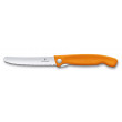 Couteau D'office Pliant Orange Denté Swiss Classic - Victorinox