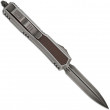 Makora D/E Mudhorn Edition Silver Distressed Leather Inlay - Microtech