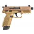 Pistolet FN Herstal 502 Tactical FDE cal 22 lr Fileté