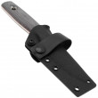 Classic Freedom FFG Satin Black Canvas Micarta Red Liner - TRC Knives