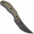 Chopper PVD Serrated Micarta OD Green - Bastinelli Créations