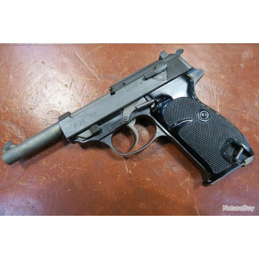 Pistolet Walther P38 SVW 45 "Mauser" Français cal 9x19 WW2