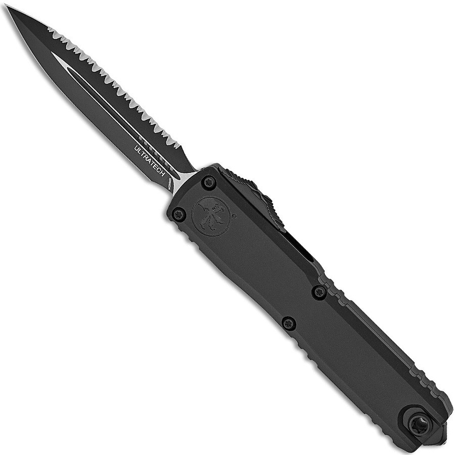 Ultratech Gen III ZBP D/E Black Full Serrated Tactical - Microtech Knives