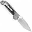 LUDT S/E Gen III Natural Clear Stonewash Partial Serrated - Microtech
