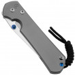 Large Sebenza 31 Plain Glass Blasted Tanto / Blue Hardware - Chris Reeve