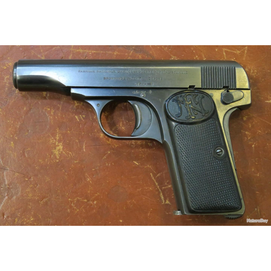 Pistolet Browning 1910 cal 7,65 brw OCCASION