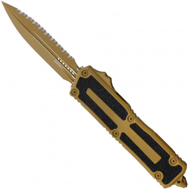 Scarab 2 D/E Gen III Cerakote RAL-8000 Full Serrated - Microtech