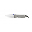 Large Sebenza 31 Plain Glass Blasted Insingo / Blue Hardware - Chris Reeve
