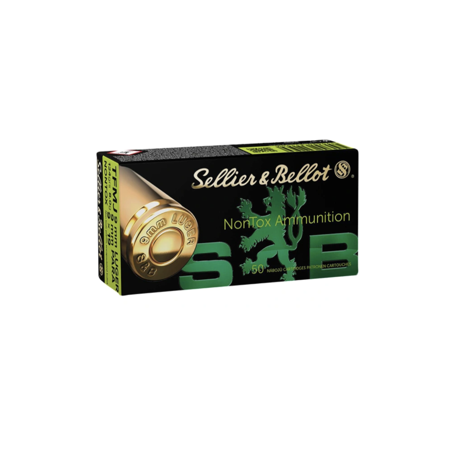 Ammo 9x19 TFMJ 124 GRS NonTox by 50 - Sellier Bellot