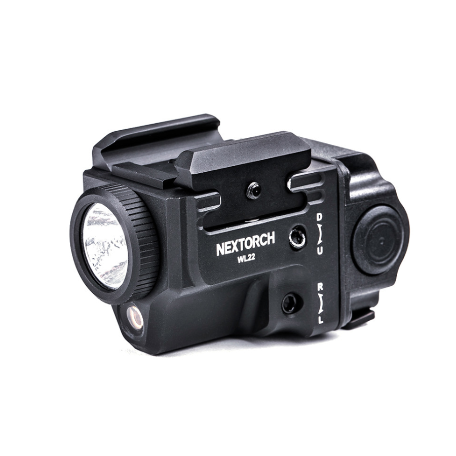 Lampe avec pointeur laser rouge pour arme de poing WL22 - éclairage blanc - 650 lumens - Nextorch
