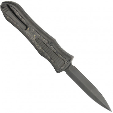 Deadlock Model C Gold Camo Fat Carbon Inlay - Hawk Knife Designs