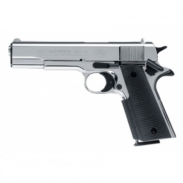 Colt Government 1911 A1 - Chromé Cal. 9mm PAK