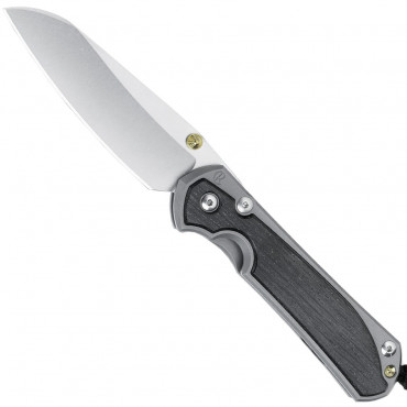 Large Sebenza 31 Insingo Glass Blasted Bog Oak - Chris Reeve