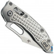 Stitch Ram-Lok Marfione Select Stonewash Frag Titanium Blue Backspacer - Microtech Knives