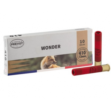 Cartouches PREVOT Balle Wonder magnum 410/76 expansive – 7 g 10expansive – 7 g x10