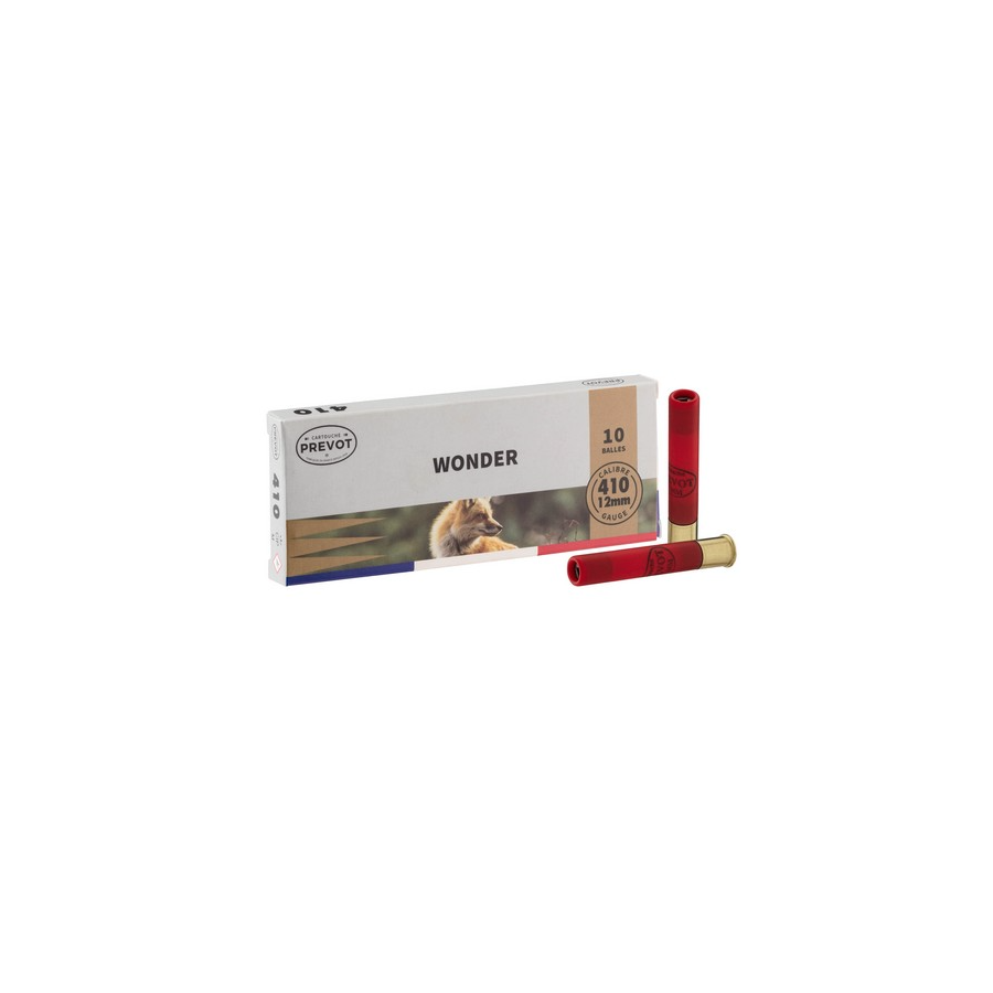 Cartouches PREVOT Balle Wonder magnum 410/76 expansive – 7 g 10expansive – 7 g x10