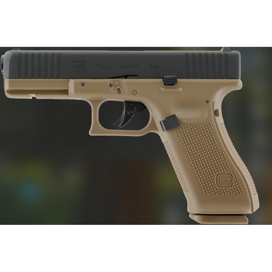 Pistolet CO2 Glock 17 Gen 5 Black Coyote cal 6mm - Umarex