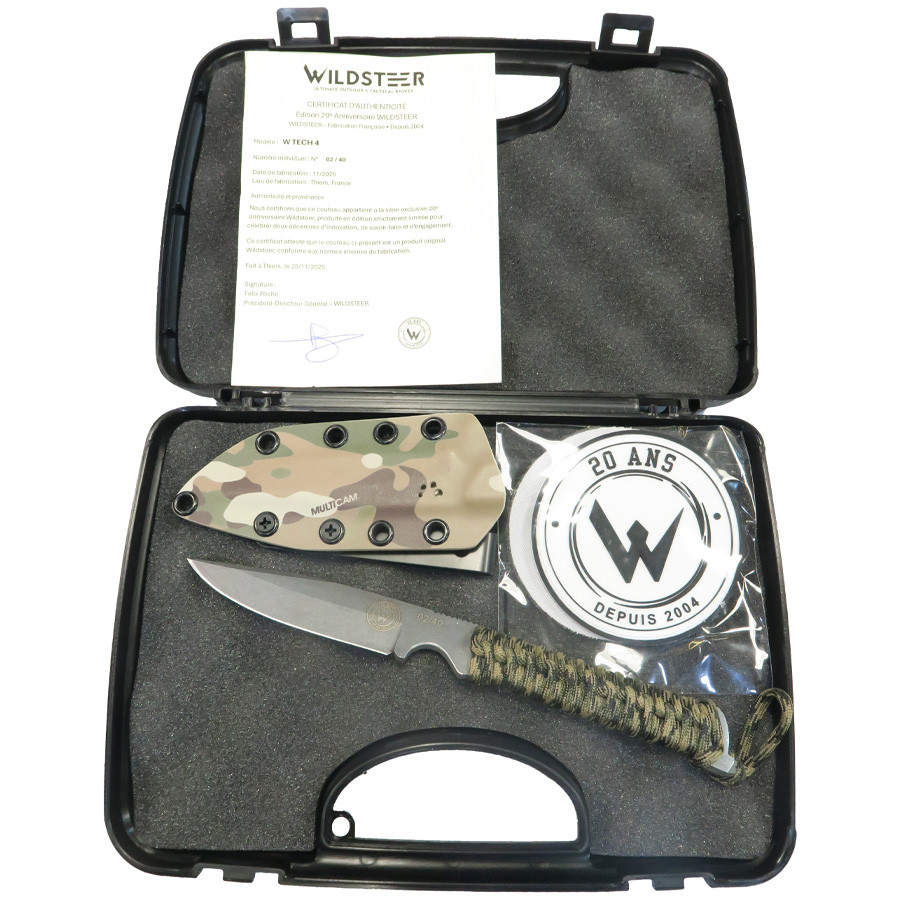 Wild Tech 4 Lame Stonewash Paracorde Edition 20 Ans - Wildsteer