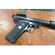 Pistolet Ruger Mark III Target 22LR Combo Fileté avec Silencieux A-TEC Wave + Point Rouge OCCASION n°2