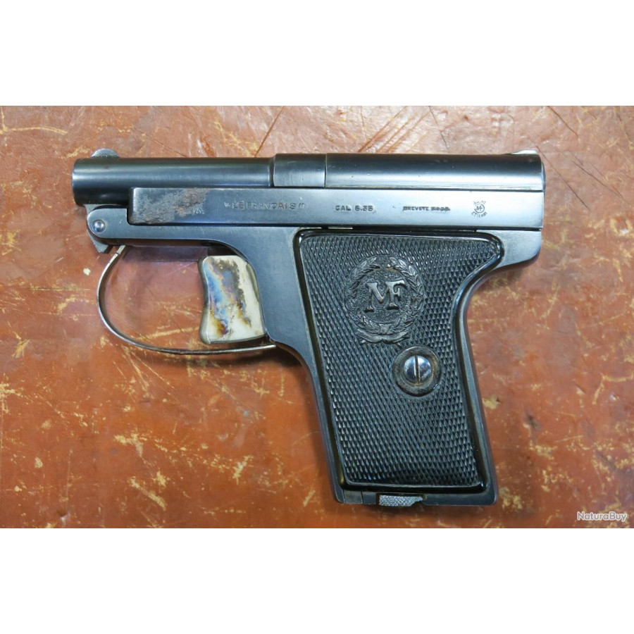 Pistolet Manufrance Le Français N°1 cal 6,35 browning OCCASION