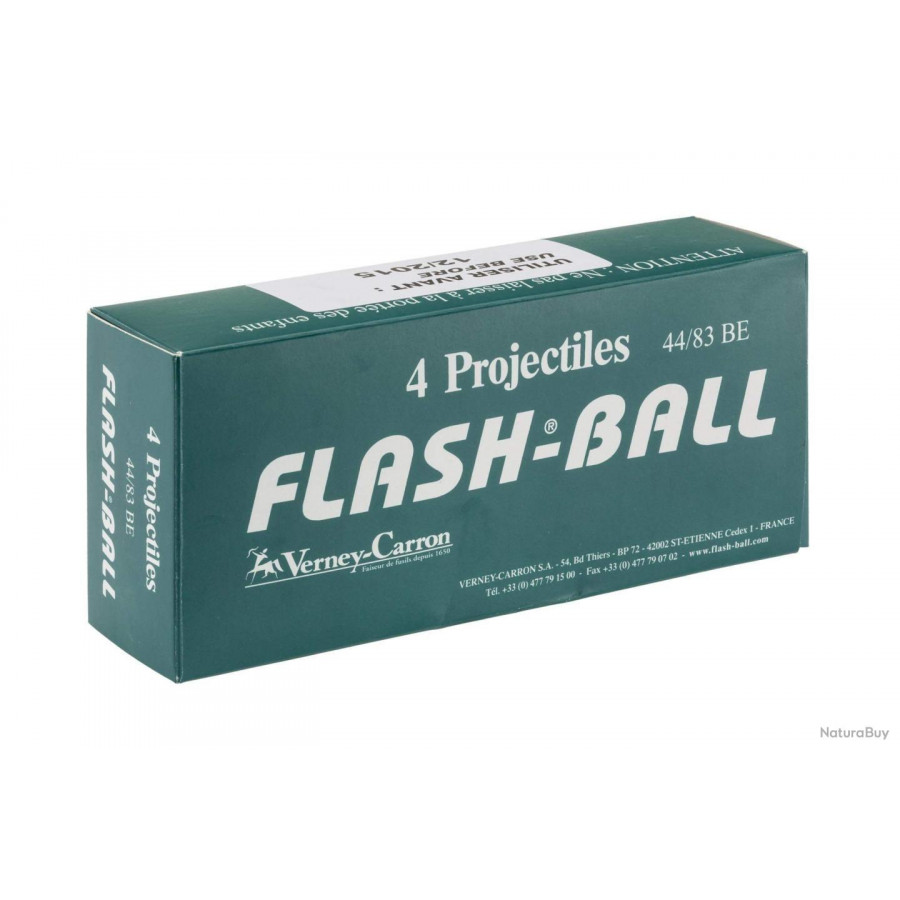 Lot de 4 cartouches Flash Ball Compact - Verney Carron