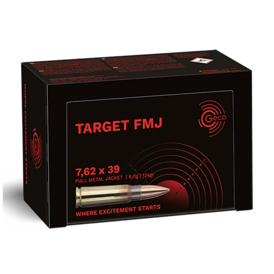 Geco Target 7,62x39 FMJ 8,0g 124gr