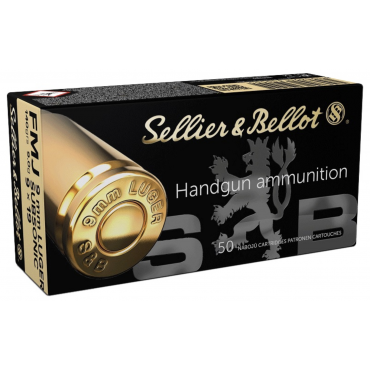 9x19 FMJ 140 Gr Subsonique x 50 - Sellier Bellot