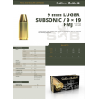 9x19 FMJ 140 Gr Subsonique x 50 - Sellier Bellot