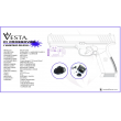Vesta Tactical Flashlight + Laser USB 21mm 500lm Waterproof