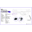 Vesta Tactical Flashlight + Laser USB 21mm 500lm Waterproof