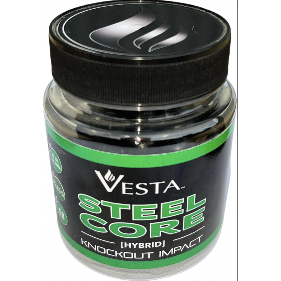 Vesta Bottle of 50 Steel Core/Knockout Impact Balls Cal.50