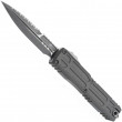 Ultratech EX-ZBP Bayonet Natural Clear Apocalyptic Full Serrated - Microtech