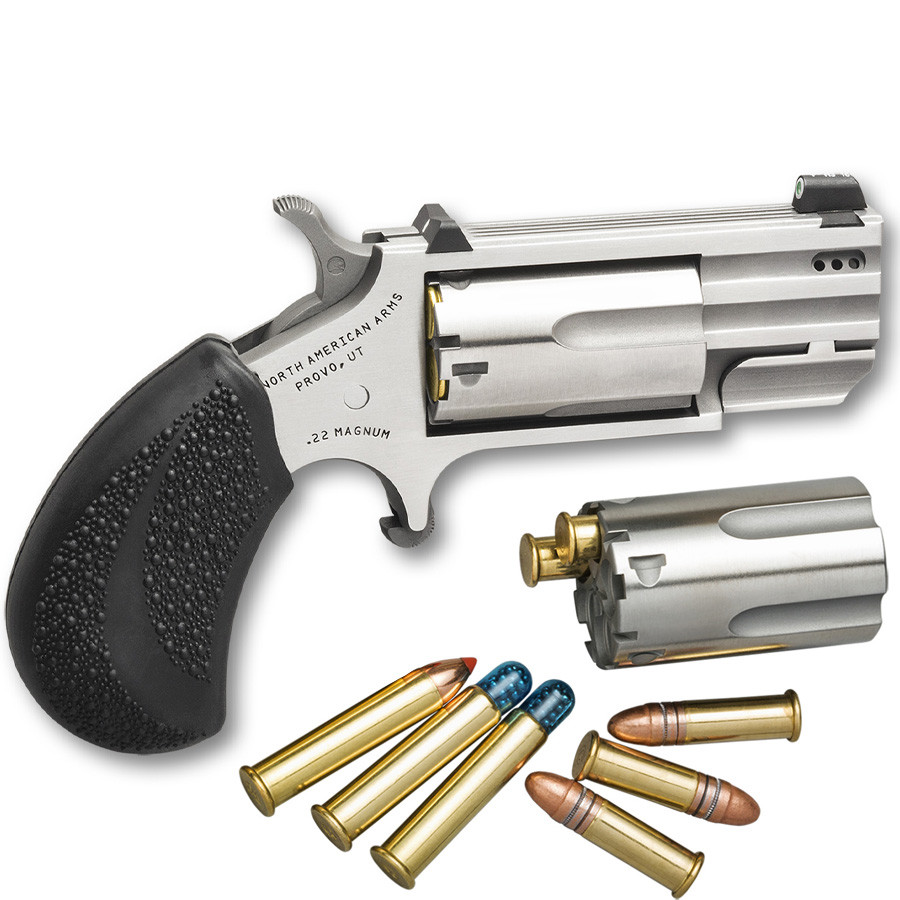 Revolver NAA-PUG-TP-C Canon Ported cal 22 Magnum + Barillet 22LR - North American Arms