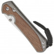 Large Sebenza 31 Tanto Micarta Natural Glass Blasted - CHRIS REEVE