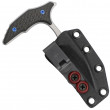 BEE Full Serrated Carbon Fiber Blue Hardware - Microtech / Bastinelli
